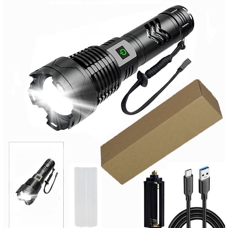 Самый мощный светодиодный фонарик Аварийный фонарь Сверхъяркий Светодиодные фонарики с USB-подзарядкой Водонепроницаемый свет для кемпинга Short without battery 20W
Самый мощный светодиодный фонарик Аварийный фонарь Сверхъяркий Светодиодные фонарики с USB-подзарядкой Водонепроницаемый свет для кемпинга Short without battery 20W