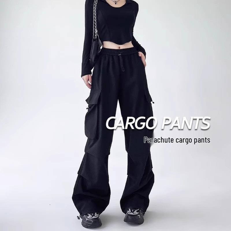 Women s Black High-Waist Wide-Leg Cargo Pants - Summer Quick-Dry Thin Fabric L (recommended 50-57.5 kg)
Women s Black High-Waist Wide-Leg Cargo Pants - Summer Quick-Dry Thin Fabric L (recommended 50-57.5 kg)