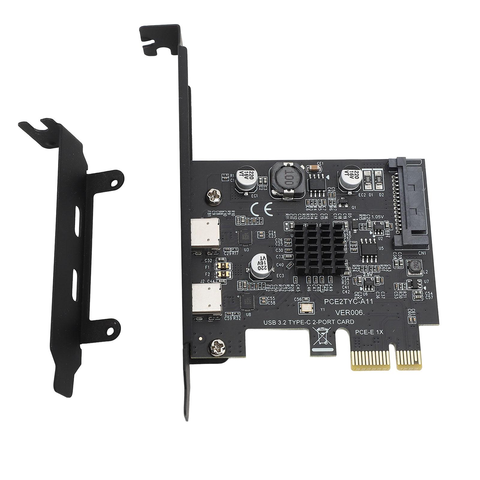 Плата розширення USB 3.2 PCI Express GEN2 з двома портами типу C, високошвидкісна плата розширення PCI Express 10 Гбіт/с
Плата розширення USB 3.2 PCI Express GEN2 з двома портами типу C, високошвидкісна плата розширення PCI Express 10 Гбіт/с