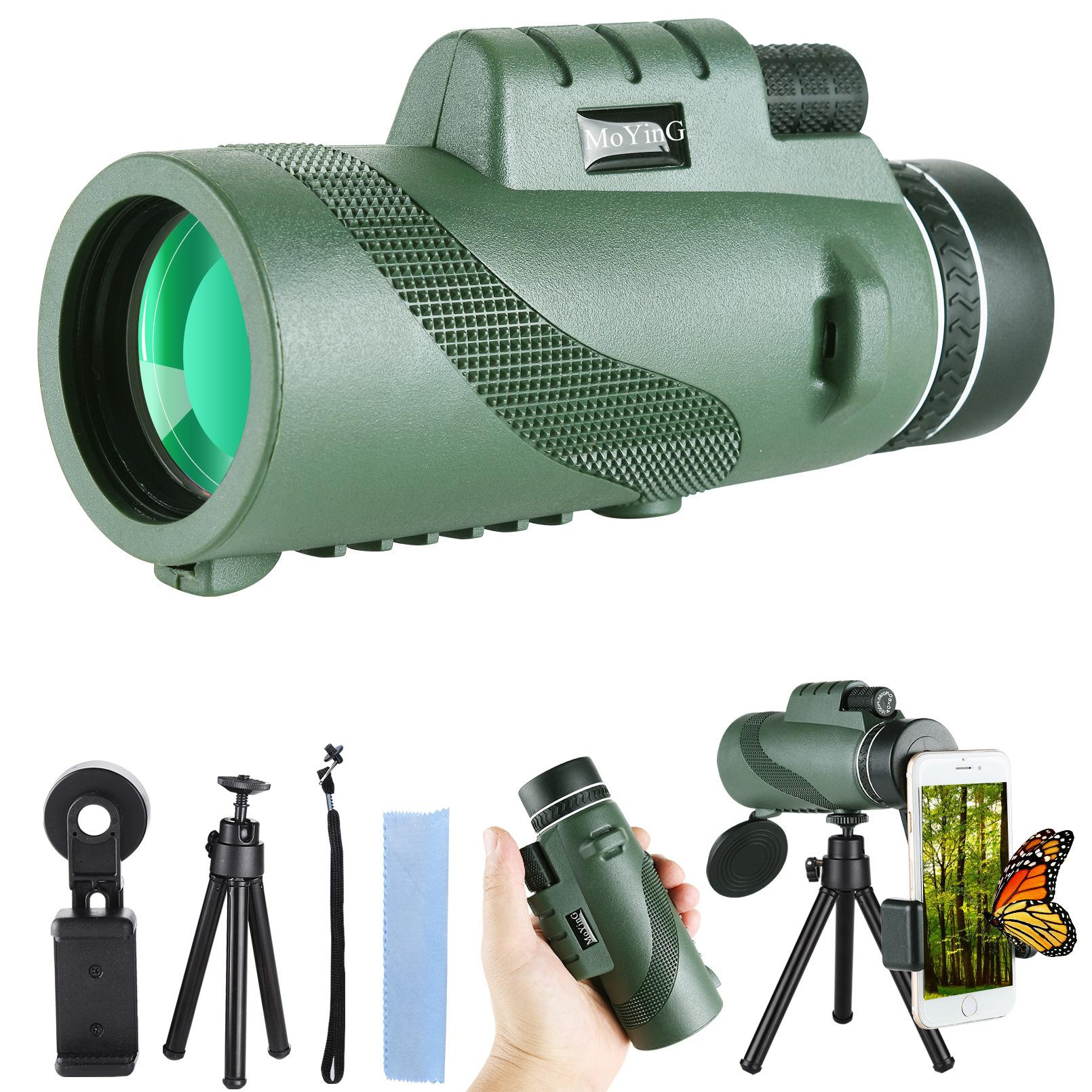 Green Hemp Single Telescope High Magnification 40x60 12x50 Mobile Phone Outdoor Factory Wholesale.
Green Hemp Single Telescope High Magnification 40x60 12x50 Mobile Phone Outdoor Factory Wholesale.