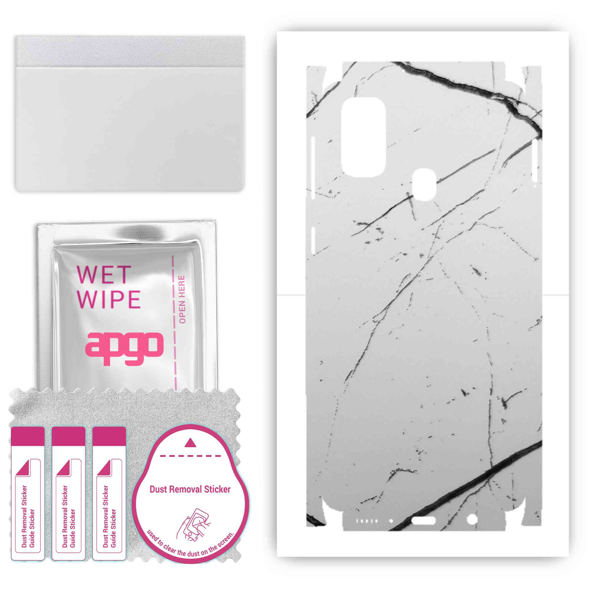 Apgo Protective Skin Sticker for the back+sides compatible with Samsung Galaxy M21, Full Wrap Film, Foil, Vinyl - Pattern White Marble
Apgo Protective Skin Sticker for the back+sides compatible with Samsung Galaxy M21, Full Wrap Film, Foil, Vinyl - Pattern White Marble
