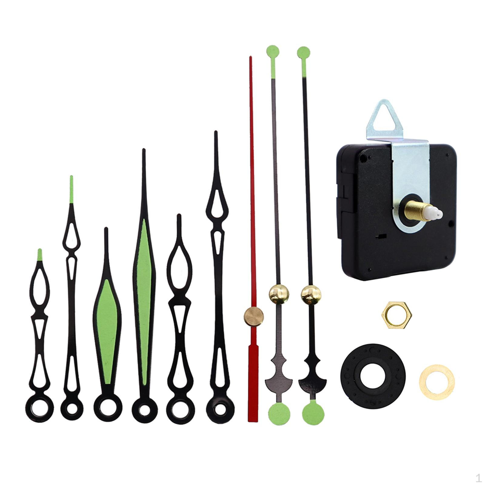Luminous Hands Clock Movement Mechanism with 3 Sets of Fittings Parts, Repair Tool for
Luminous Hands Clock Movement Mechanism with 3 Sets of Fittings Parts, Repair Tool for