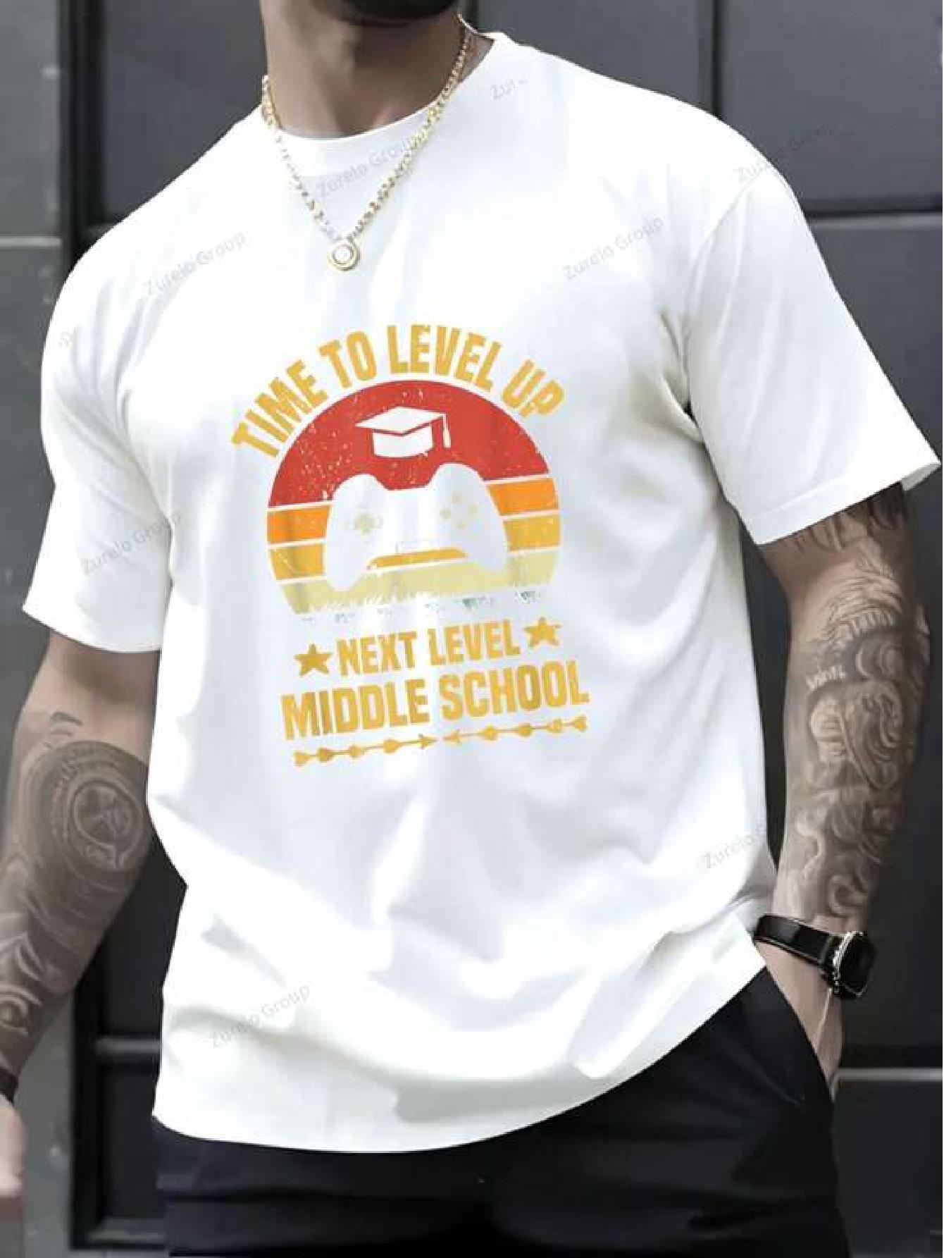 & WoCotton Graphic T-shirt - Time to Level Up Gaming Design with Graduation Cap & Stars XXXXL
& WoCotton Graphic T-shirt - Time to Level Up Gaming Design with Graduation Cap & Stars XXXXL