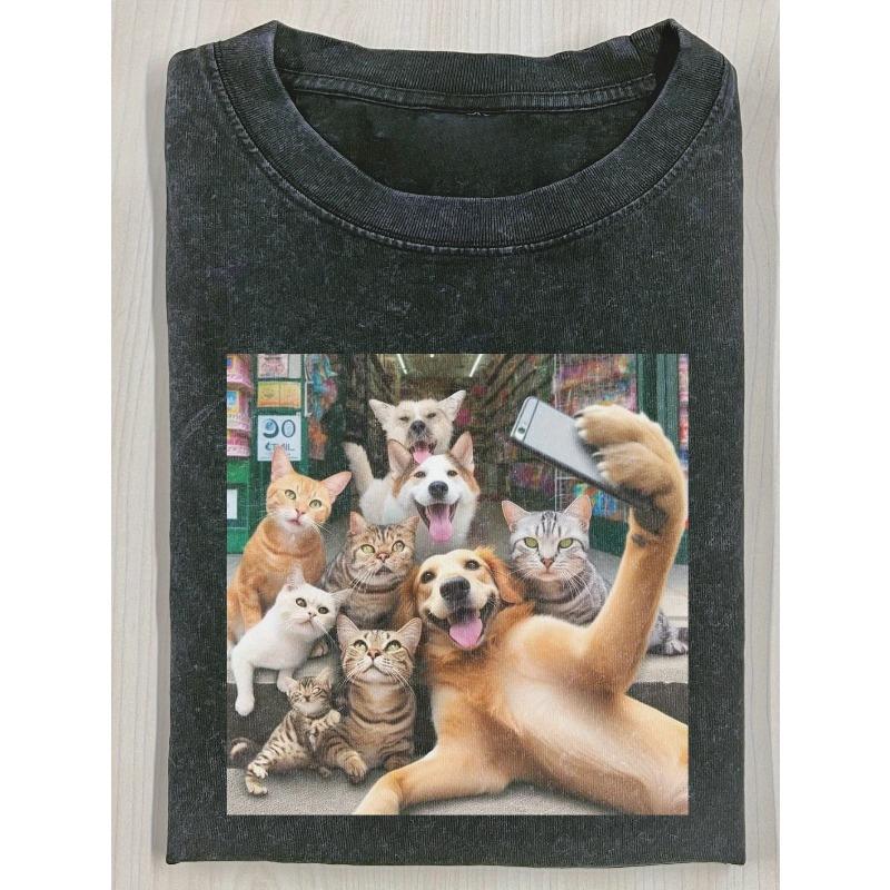 European sizes Washed Washed Vintage-Style Pure Printed T-Shirt, Selfie T-Shirt for Friends, Fun Patterned Men S T-Shirt, Loose Street Style S чёрный
European sizes Washed Washed Vintage-Style Pure Printed T-Shirt, Selfie T-Shirt for Friends, Fun Patterned Men S T-Shirt, Loose Street Style S чёрный