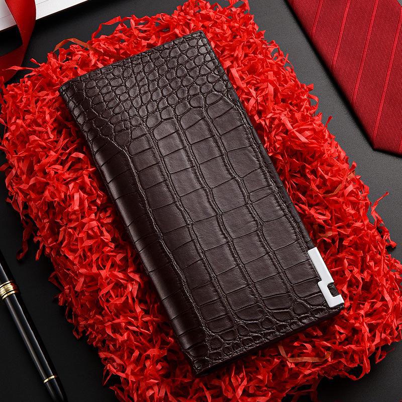 Мужской кошелек-клатч с крокодиловым узором, застежкой-молнией и несколькими отделениями для карт
Мужской кошелек-клатч с крокодиловым узором, застежкой-молнией и несколькими отделениями для карт