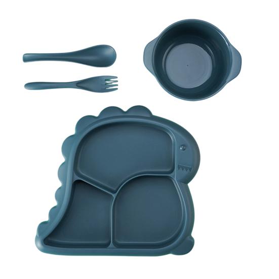4Pcs/Set Dinner Plate Dinosaur-Shaped Divided Plate Including Bowl Spoon Fork Ergonomic Baby Feeding Utensils Easy to Clean Safe for Kids синий
4Pcs/Set Dinner Plate Dinosaur-Shaped Divided Plate Including Bowl Spoon Fork Ergonomic Baby Feeding Utensils Easy to Clean Safe for Kids синий