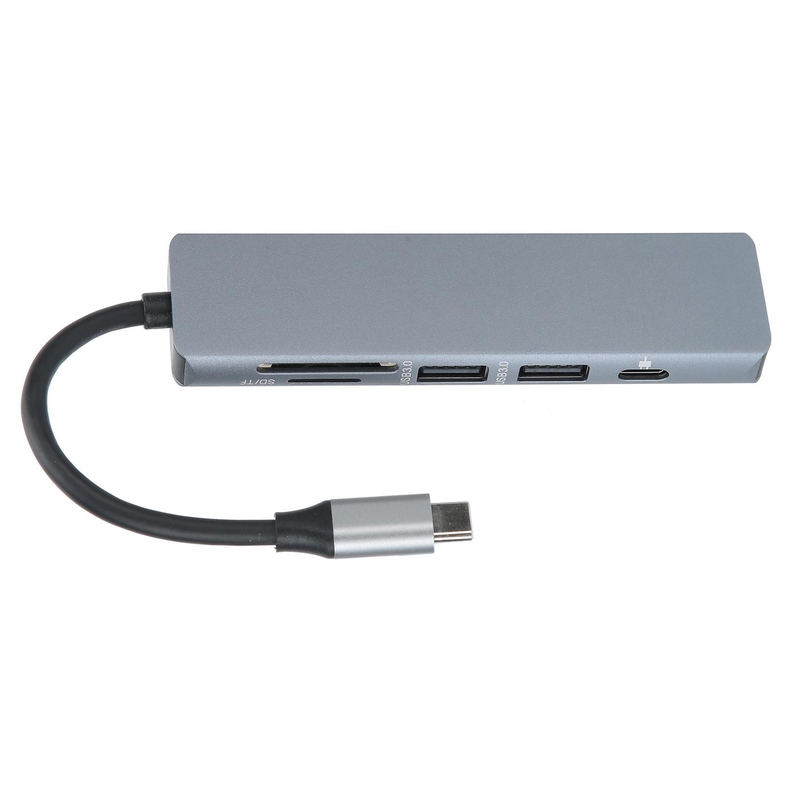 Адаптер-хаб 6-в-1 TypeC Адаптер TypeC на HDMI Док-станція Адаптер Комп ютерний аксесуар
Адаптер-хаб 6-в-1 TypeC Адаптер TypeC на HDMI Док-станція Адаптер Комп ютерний аксесуар