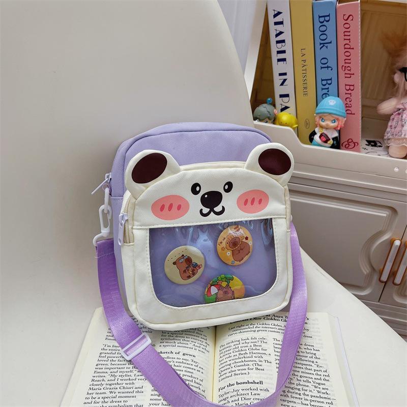 Cute Bear Shoulder Bag for Women Kids Casual and Simple Crossbody Bags Fashiable and Versatile Mini Phe Bag for Daily Use
Cute Bear Shoulder Bag for Women Kids Casual and Simple Crossbody Bags Fashiable and Versatile Mini Phe Bag for Daily Use