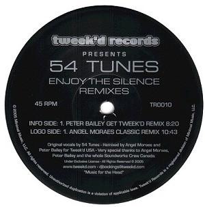 12inch Record 54 TUNES - Enjoy The Silence (Remixes) TR0010 Tweek d Records 2005 US Dance & Electronica Used
12inch Record 54 TUNES - Enjoy The Silence (Remixes) TR0010 Tweek d Records 2005 US Dance & Electronica Used