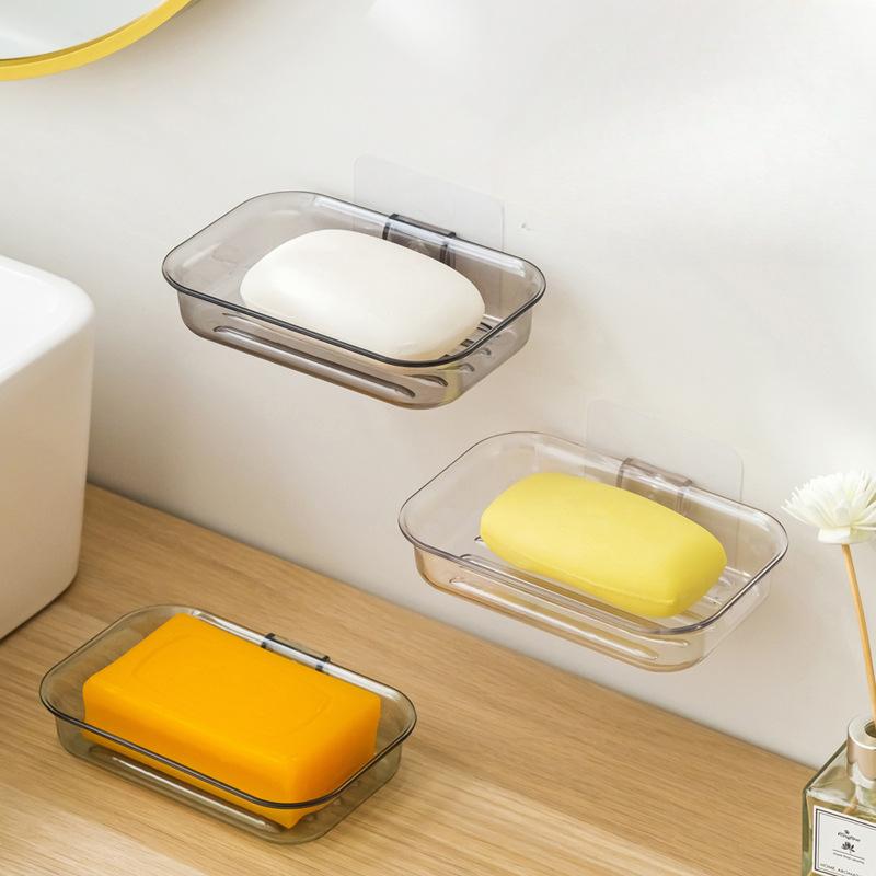 Wall-mounted Soap Box Thickened No-hole Soap Box Bathroom Soap Storage Rack прозорий білий колір
Wall-mounted Soap Box Thickened No-hole Soap Box Bathroom Soap Storage Rack прозорий білий колір