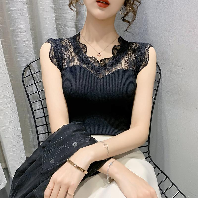 Летний пуловер без рукавов с v-образным вырезом и кружевной строчкой, женский шелковый жилет с подтяжками, тонкая женская трикотажная нижняя рубашка XXXL
Летний пуловер без рукавов с v-образным вырезом и кружевной строчкой, женский шелковый жилет с подтяжками, тонкая женская трикотажная нижняя рубашка XXXL