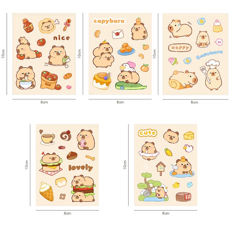5PCS Kawaii Capybara Stickers Cute Cartoon Stickers DIY Phone Guitar Laptop Notebook Suitcase Cup Waterproof Sticker
5PCS Kawaii Capybara Stickers Cute Cartoon Stickers DIY Phone Guitar Laptop Notebook Suitcase Cup Waterproof Sticker