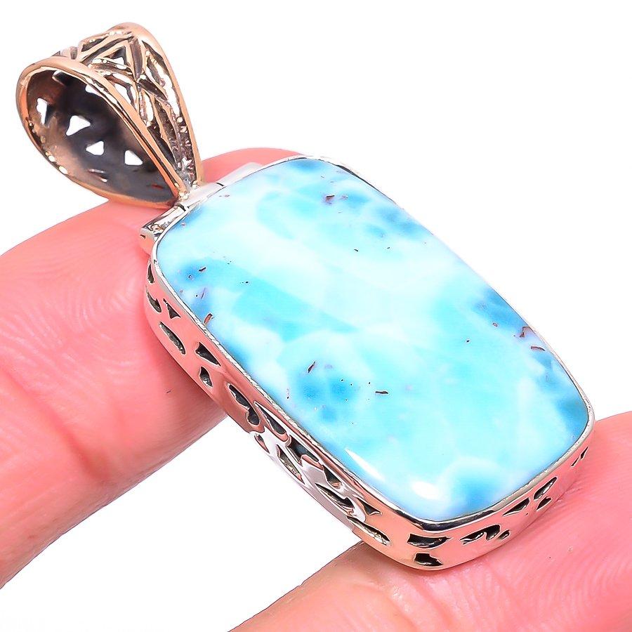 Підвіска Natural Republic Larimar 925 проби з суцільного срібла 1,89 дюйма, 1,89 дюйма, p8T81
Підвіска Natural Republic Larimar 925 проби з суцільного срібла 1,89 дюйма, 1,89 дюйма, p8T81