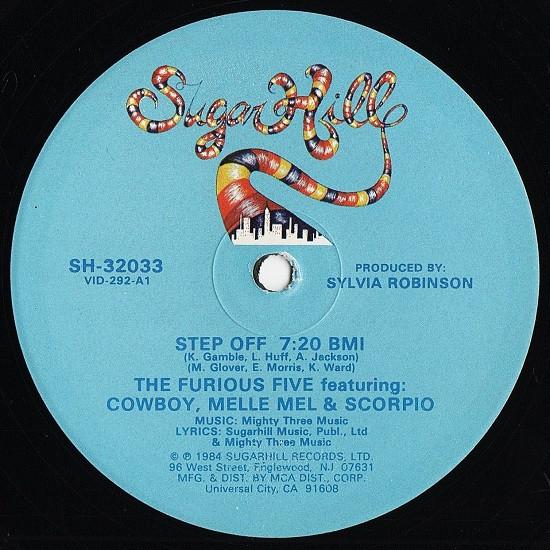 12inch Record FURIOUS FIVE, COWBOY, MELLE MEL & S - Step Off SH32033 SUGAR HILL RECO 1984 US Rap & Hip-Hop/R&B Used
12inch Record FURIOUS FIVE, COWBOY, MELLE MEL & S - Step Off SH32033 SUGAR HILL RECO 1984 US Rap & Hip-Hop/R&B Used