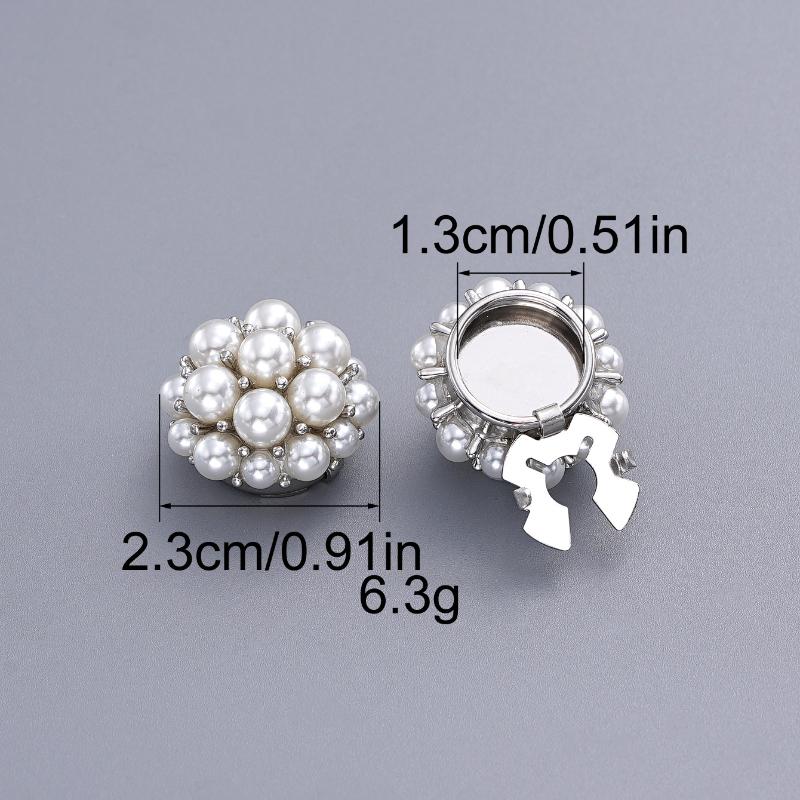 1PC Pearl Cufflinks Button Cover Fashion Clothing Decoration Cute Sleeve Button Clip Women Luxury Cuff Link
1PC Pearl Cufflinks Button Cover Fashion Clothing Decoration Cute Sleeve Button Clip Women Luxury Cuff Link