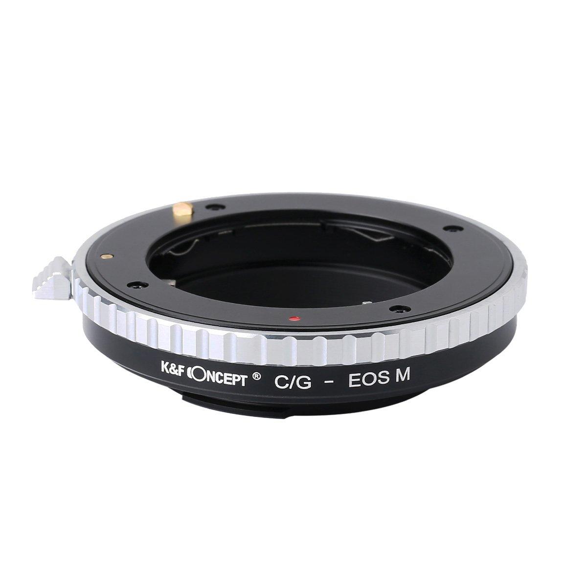 Concept Lens Mount Adapter G mount lens Canon mount with focus ring K&F KF-CGEM (Contax EF-M conversion)
Concept Lens Mount Adapter G mount lens Canon mount with focus ring K&F KF-CGEM (Contax EF-M conversion)