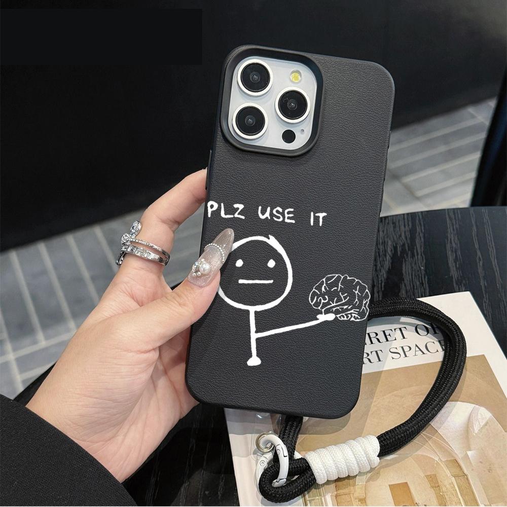 Creative Stickman Brain Doodle Case For iPhone 17 Air 16 15 14 13 12 11 Pro Max Plus X Litchi Texture Soft Cover with Lanyard iPhone XR
Creative Stickman Brain Doodle Case For iPhone 17 Air 16 15 14 13 12 11 Pro Max Plus X Litchi Texture Soft Cover with Lanyard iPhone XR
