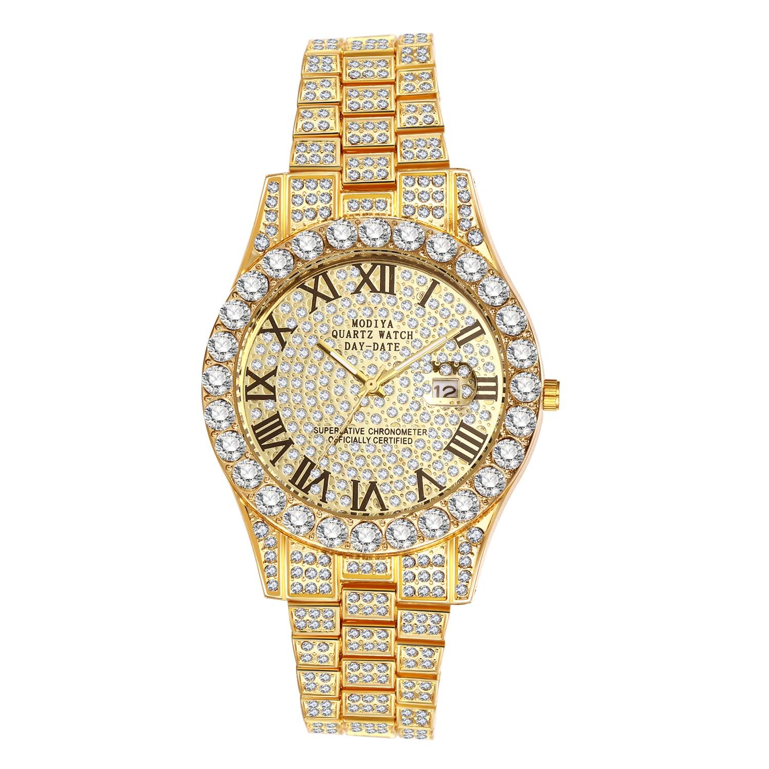 Men s Gold Roman Numerals Analog Watch with Calendar, Waterproof, Sparkling Stainless Steel Strap, Casual and Business Style - Perfect Gift for
Men s Gold Roman Numerals Analog Watch with Calendar, Waterproof, Sparkling Stainless Steel Strap, Casual and Business Style - Perfect Gift for