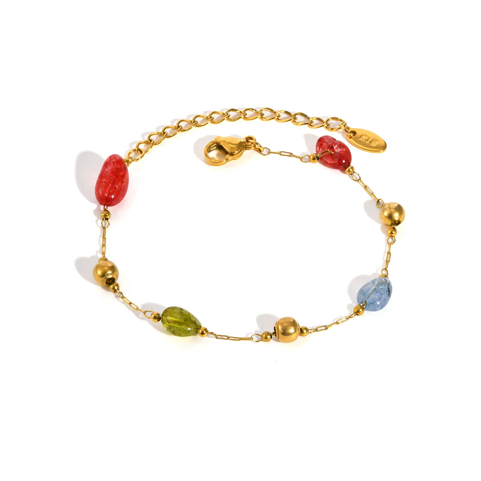 Colorful Natural Stone Beads Bracelet,Gold Plated Women s Stainless Steel Bohemia Bracelets,Luxury Jewelry Gift
Colorful Natural Stone Beads Bracelet,Gold Plated Women s Stainless Steel Bohemia Bracelets,Luxury Jewelry Gift