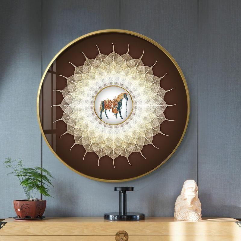 Fake Bodhi Leaves Mural New Chinese Circular Entrance Door Living Room Hanging Painting Corridor Bedroom Bed Decoration Painting 30cm Gold frame
Fake Bodhi Leaves Mural New Chinese Circular Entrance Door Living Room Hanging Painting Corridor Bedroom Bed Decoration Painting 30cm Gold frame