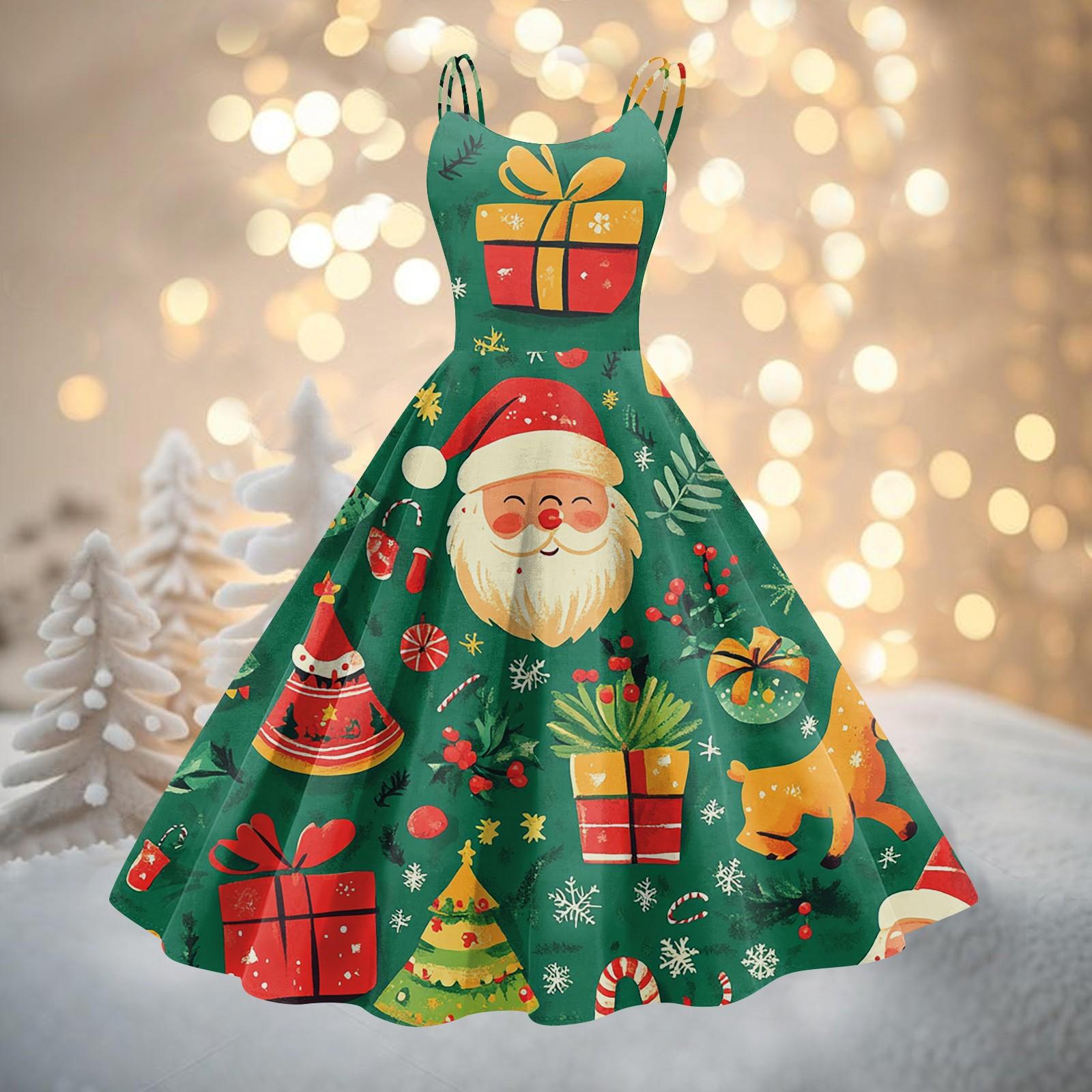 Женское модное сексуальное коктейльное платье без бретелек с рождественским принтом в стиле панк, винтажное платье. XL жёлтый
Женское модное сексуальное коктейльное платье без бретелек с рождественским принтом в стиле панк, винтажное платье. XL жёлтый