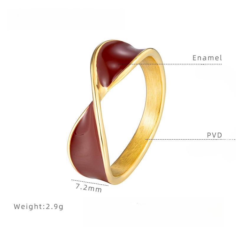 Кольцо-бабочка из красной эмали Анкола с подтеками масла, титановая сталь с гальваническим покрытием, наборное кольцо, женские нишевые новогодние аксессуары 9
Кольцо-бабочка из красной эмали Анкола с подтеками масла, титановая сталь с гальваническим покрытием, наборное кольцо, женские нишевые новогодние аксессуары 9