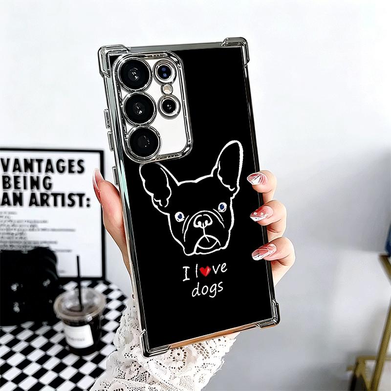 French Bulldog Black Desgin Plating Phone Case For Samsung Galaxy S24 S25 FE S26 Edge S23 Ultra S22 S21 Plus S20 Anti-Fall Airab Samsung S26 Edge
French Bulldog Black Desgin Plating Phone Case For Samsung Galaxy S24 S25 FE S26 Edge S23 Ultra S22 S21 Plus S20 Anti-Fall Airab Samsung S26 Edge