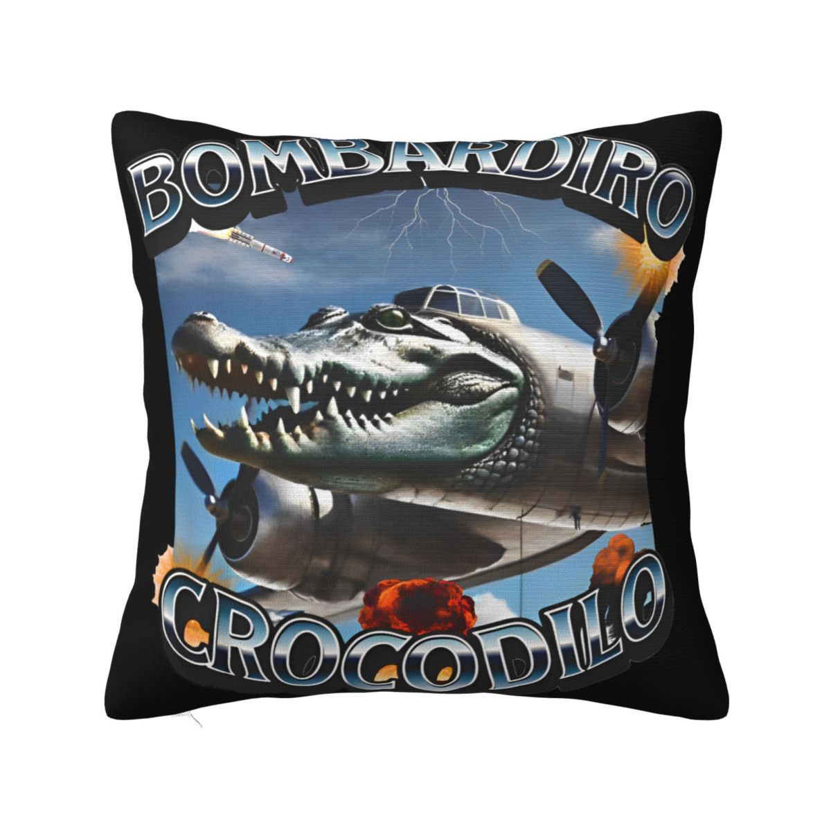 Funny Meme Bombardiro Crocodilo Square Pillow Cases Italian Brainrot Cushion Covers Decorative Pillowcover for Home 4040cm 30x30cm
Funny Meme Bombardiro Crocodilo Square Pillow Cases Italian Brainrot Cushion Covers Decorative Pillowcover for Home 4040cm 30x30cm