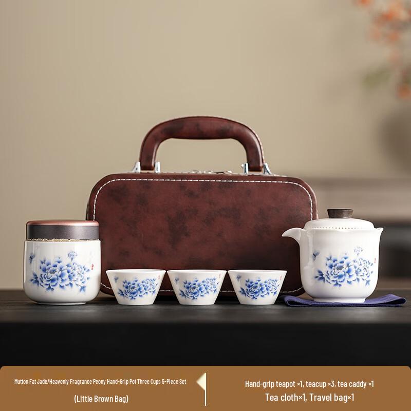Xunyi Gradient White Porcelain Travel Tea Set
Xunyi Gradient White Porcelain Travel Tea Set