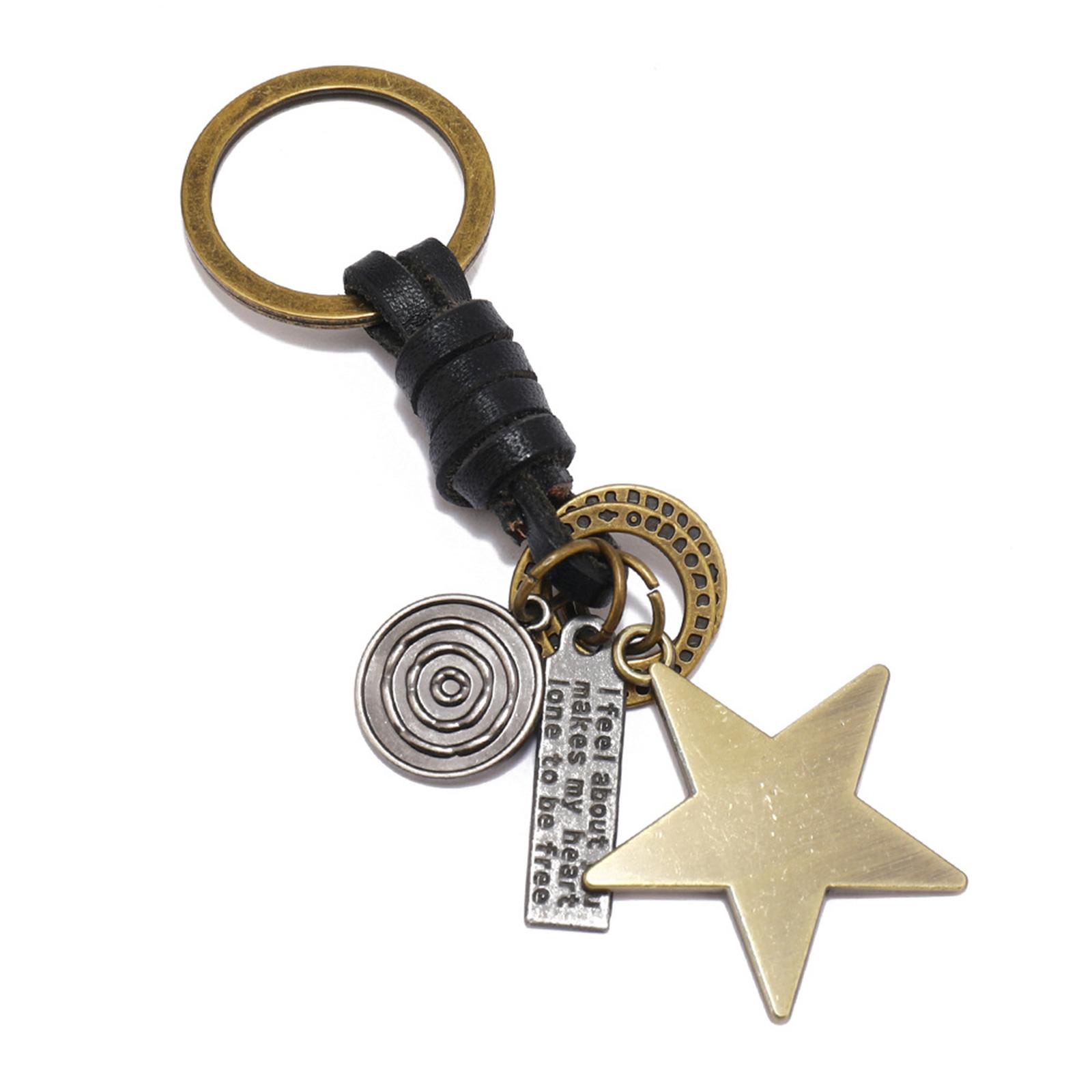 Minimalists Star Designs Keychain For Men Leather Keyring With Metal Pendant Accessory чорний
Minimalists Star Designs Keychain For Men Leather Keyring With Metal Pendant Accessory чорний