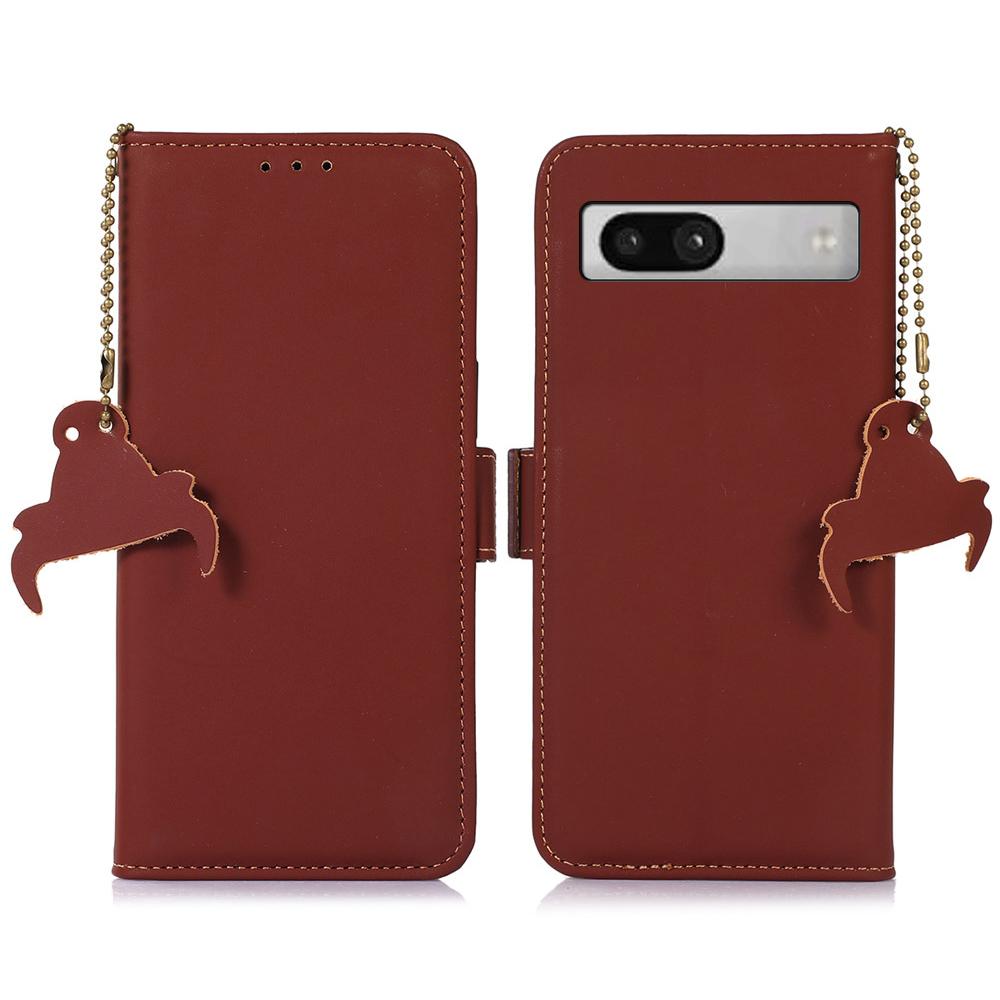 For Google Pixel 7a RFID Blocking Phone Cover Genuine Cow Leather Case with Stand Wallet Coffee
For Google Pixel 7a RFID Blocking Phone Cover Genuine Cow Leather Case with Stand Wallet Coffee