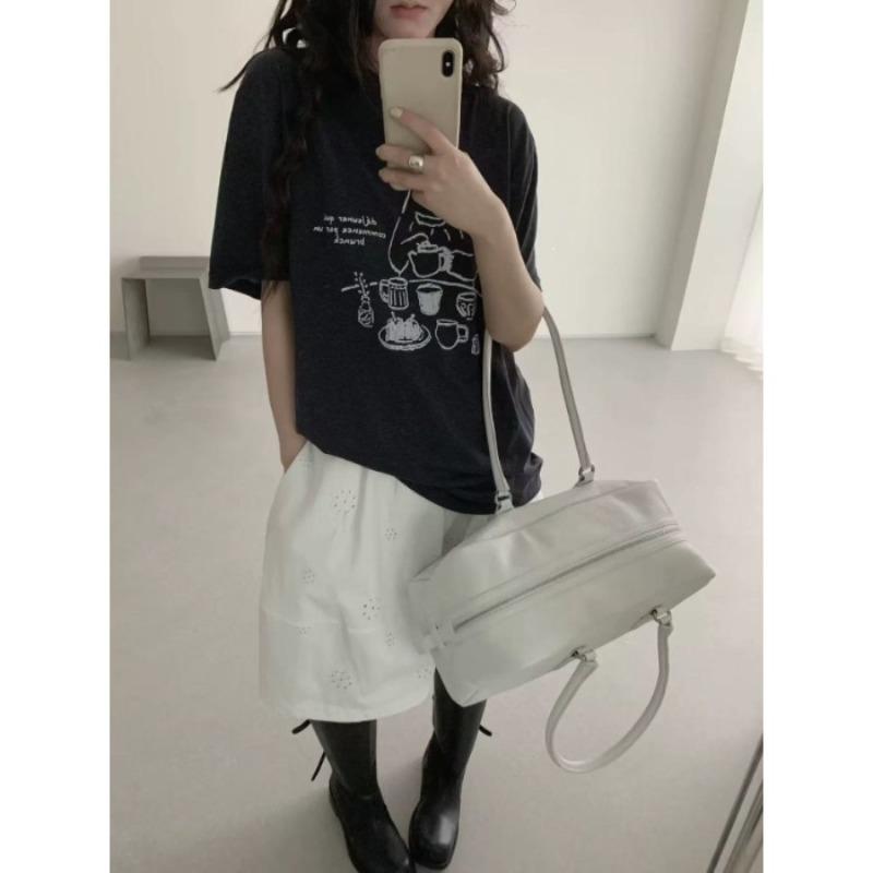 Cartoon Bear Print Short-sleeved T-shirt - Light and Fresh Loose Turtleneck Top 2XL чорний
Cartoon Bear Print Short-sleeved T-shirt - Light and Fresh Loose Turtleneck Top 2XL чорний