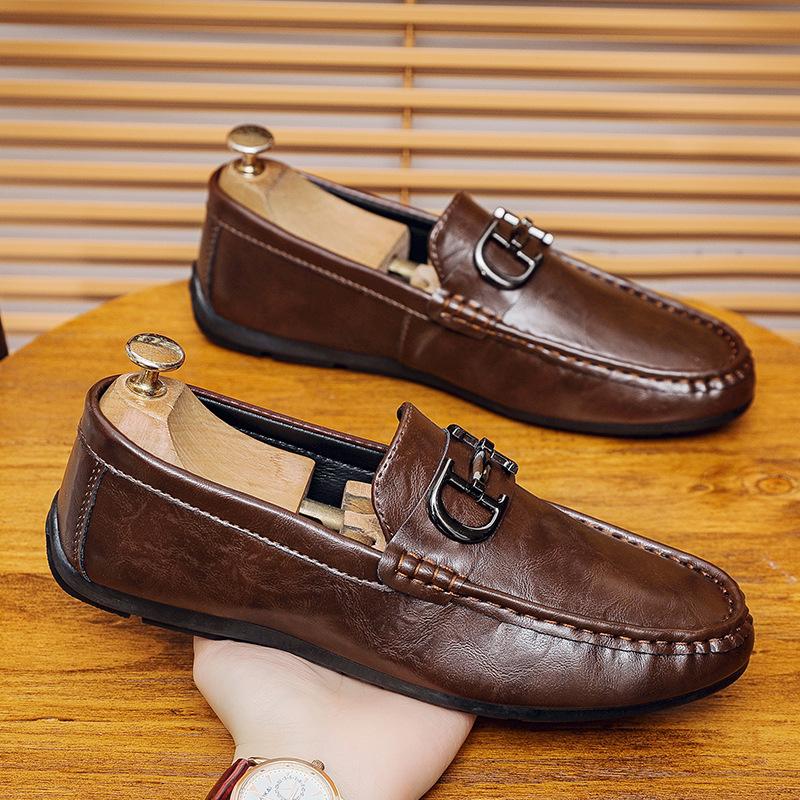 Doudou Shoes Men s High-end New Men s Business Casual Leather Shoes One Pedal Sleeve Lazy Loafers Live 44 коричневий
Doudou Shoes Men s High-end New Men s Business Casual Leather Shoes One Pedal Sleeve Lazy Loafers Live 44 коричневий