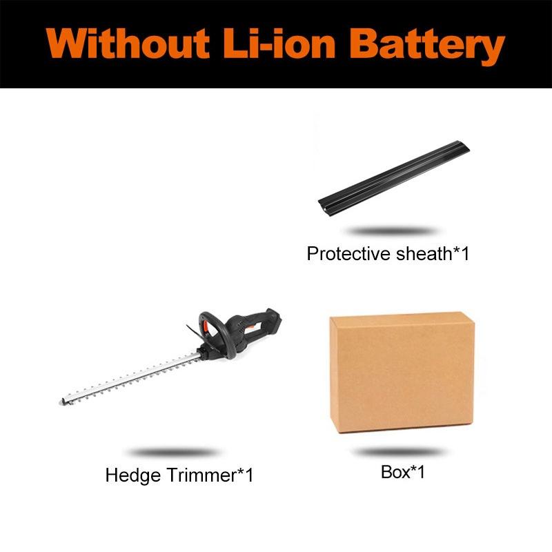 Бесщеточный аккумуляторный электрический кусторез 1200 Вт двойного действия, триммер для травы, пила для обрезки, садовый инструмент с 2 аккумуляторами 22900 мАч Only machine
Бесщеточный аккумуляторный электрический кусторез 1200 Вт двойного действия, триммер для травы, пила для обрезки, садовый инструмент с 2 аккумуляторами 22900 мАч Only machine