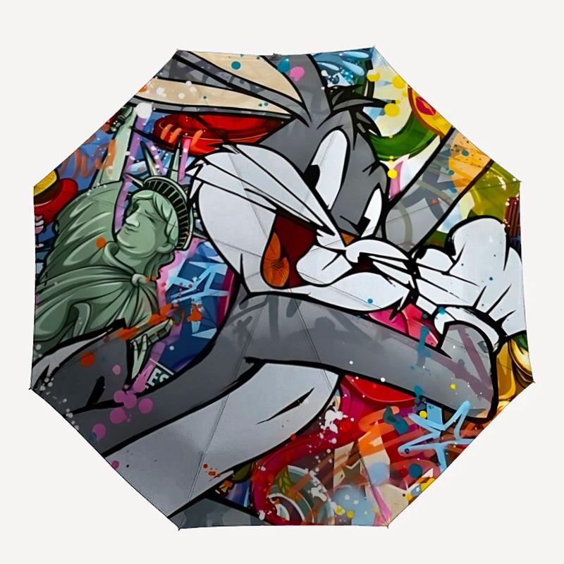 1pc Bugs Bunny Graffiti 8-Ribs Sturdy Frame, Automatic Open/Close, Durable & Colorful Ideal for Beach, Travel, And All Seasons10014
1pc Bugs Bunny Graffiti 8-Ribs Sturdy Frame, Automatic Open/Close, Durable & Colorful Ideal for Beach, Travel, And All Seasons10014