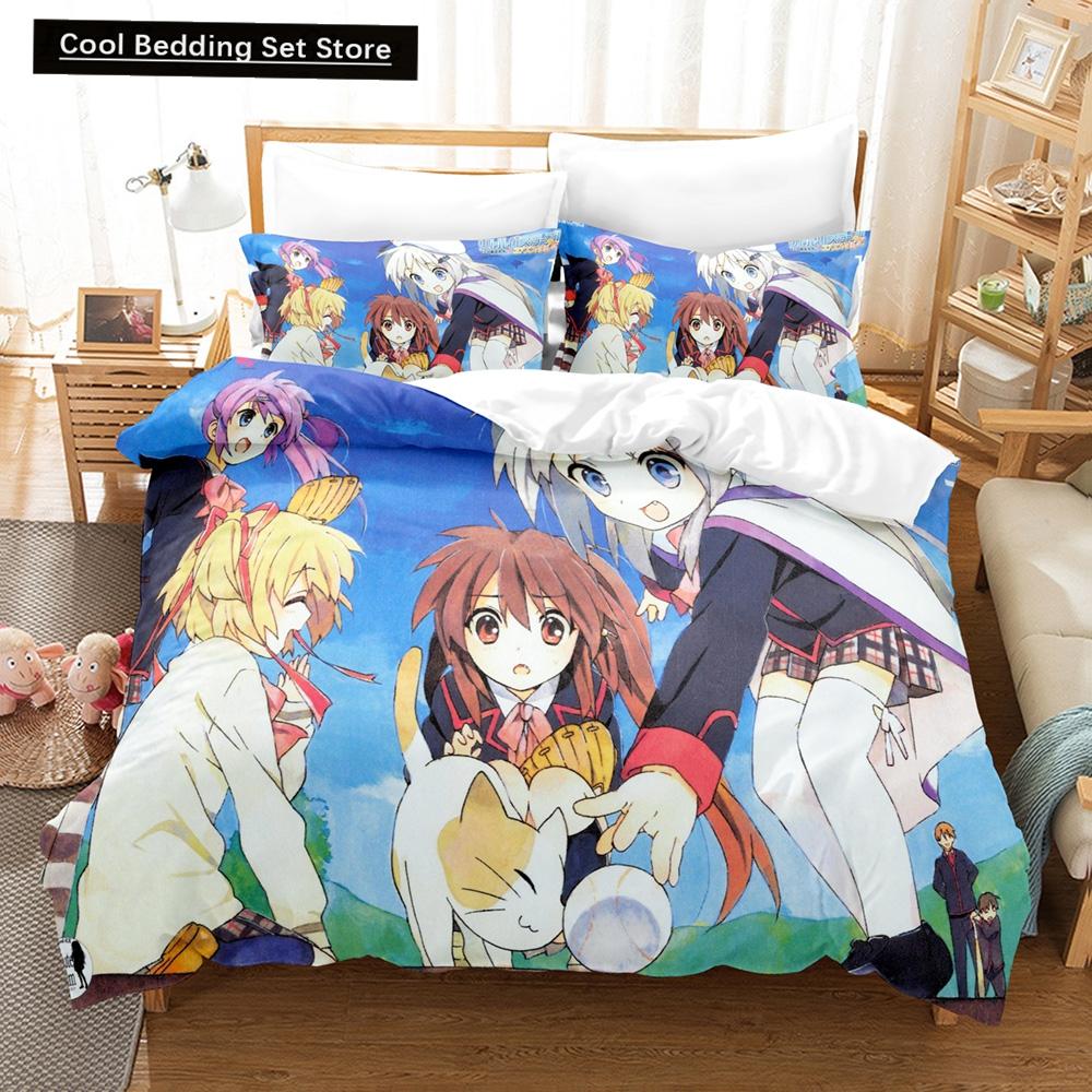 Маленькие охотники! Комплект постельного белья Пододеяльник Наволочки Твин Полный Королева Король Мальчик Девочка Дети Постельное белье 3D Печать Аниме Пододеяльник Наборы EU single(135x200cm)