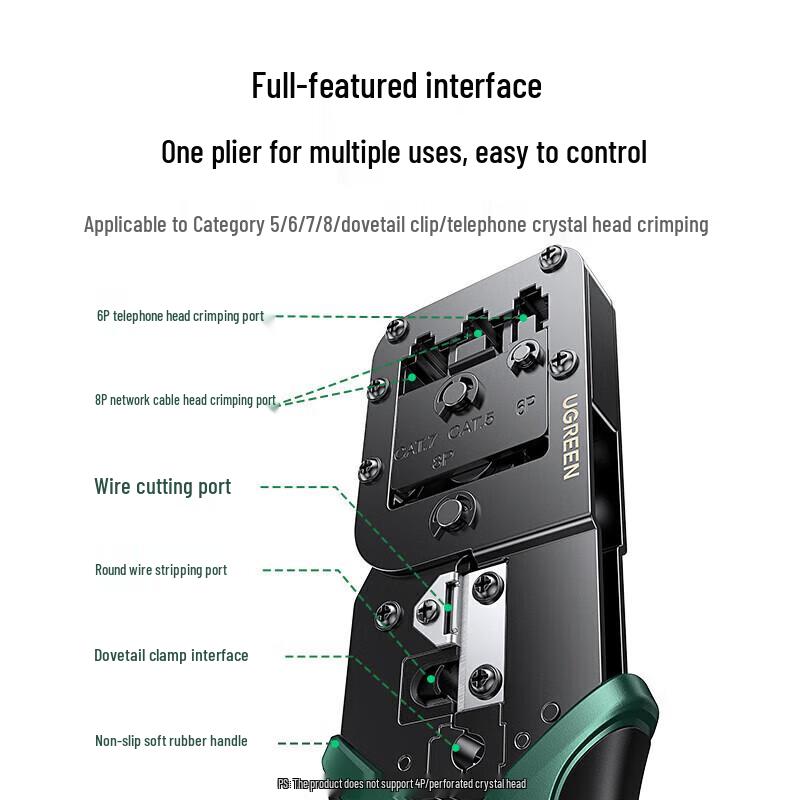 UGREEN Multi-function Network Cable Crimper
UGREEN Multi-function Network Cable Crimper