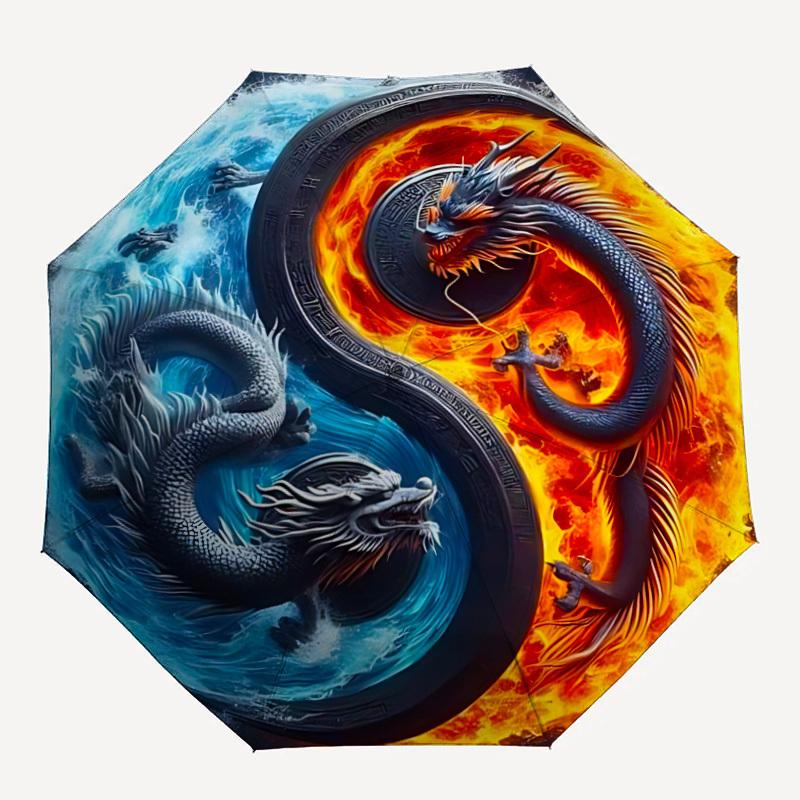 1pc Yin Yang Dragons Automatic Opening/closing Umbrella with Auto Open/Close, Windproof, Foldable Sunshade yy250811191
1pc Yin Yang Dragons Automatic Opening/closing Umbrella with Auto Open/Close, Windproof, Foldable Sunshade yy250811191