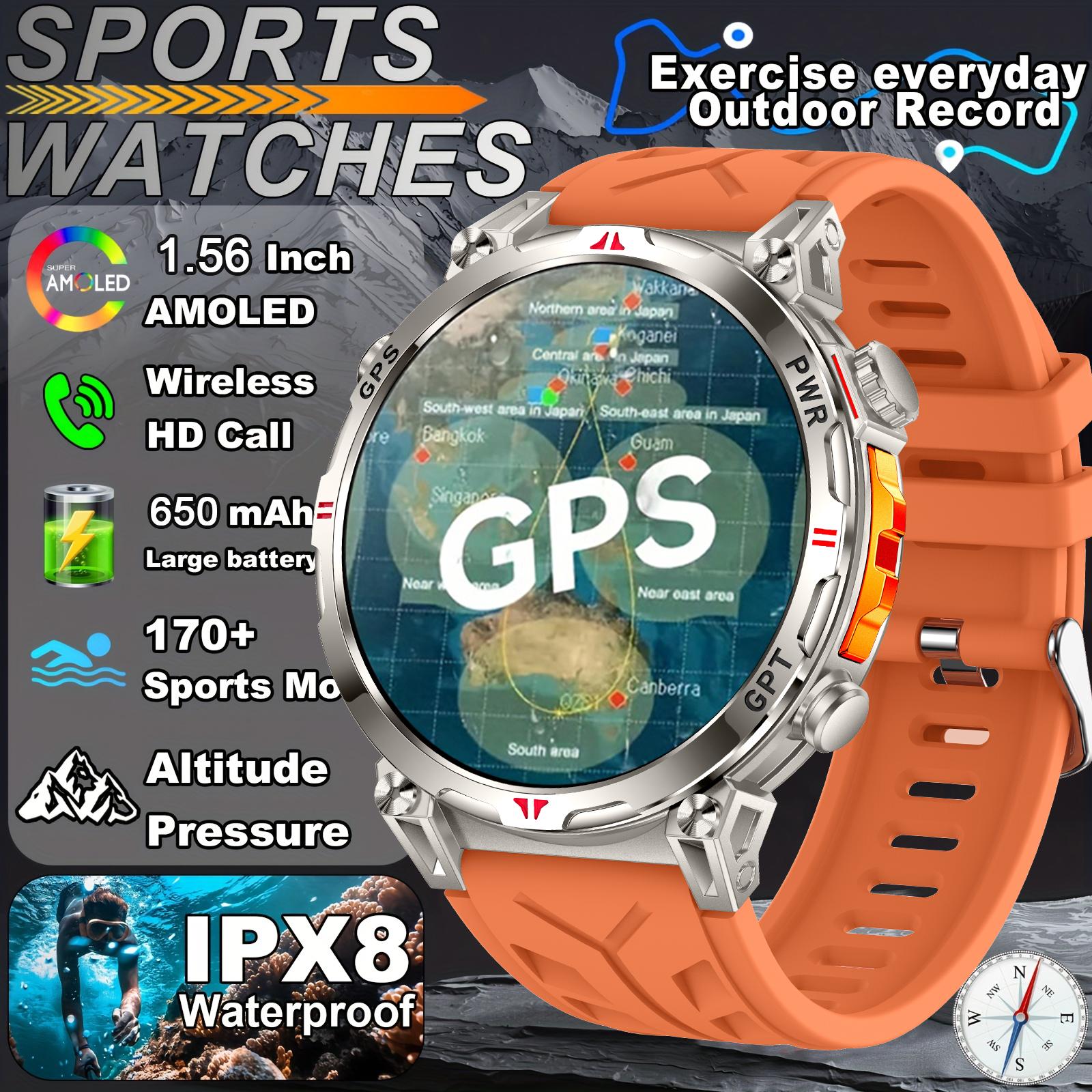 Military GPS Sports Smartwatch Tactical Version Men 650mAh Battery 3ATM Waterproof Heart Rate Blood Pressure Fitness Smart Watc
Military GPS Sports Smartwatch Tactical Version Men 650mAh Battery 3ATM Waterproof Heart Rate Blood Pressure Fitness Smart Watc