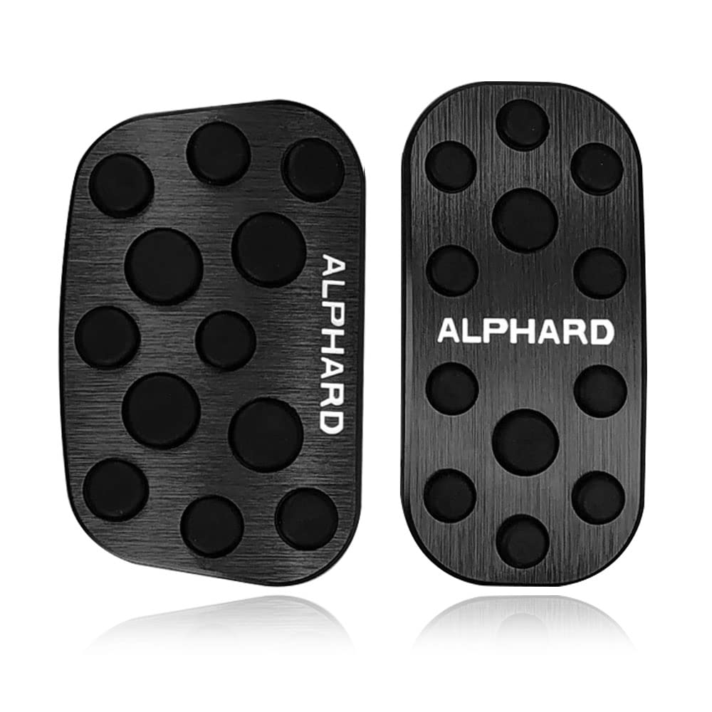 LEXLEYS Alphard 20 Series 30 Series Aluminum Pedal Accelerator Brake Cover No Tools Required with Non-slip Rubber Custom Dress Up Parts (Black)
LEXLEYS Alphard 20 Series 30 Series Aluminum Pedal Accelerator Brake Cover No Tools Required with Non-slip Rubber Custom Dress Up Parts (Black)