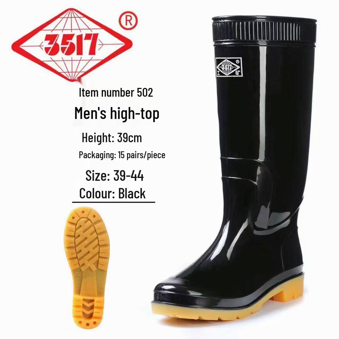 Men s Waterproof High-Top Non-Slip Rain Boots with Thickened Plus Velvet Lining Size 41
Men s Waterproof High-Top Non-Slip Rain Boots with Thickened Plus Velvet Lining Size 41