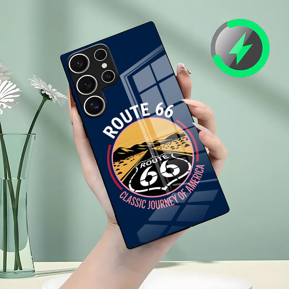 Route 66 US Highway Phone Case For Samsung S26 S25 S24 S23 S22 S21 S20 Edge Ultra Plus FE For Magsafe Glass Case Galaxy S21 Ultra
Route 66 US Highway Phone Case For Samsung S26 S25 S24 S23 S22 S21 S20 Edge Ultra Plus FE For Magsafe Glass Case Galaxy S21 Ultra