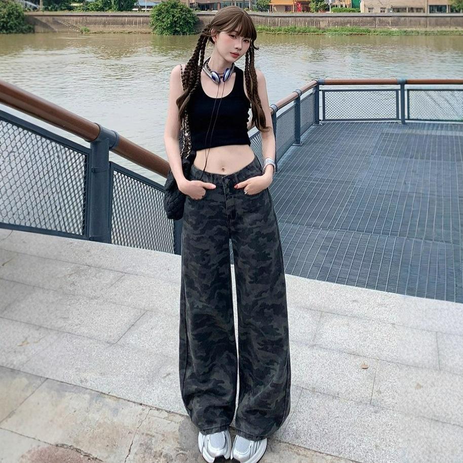 comfortable Straight High Waist Camouflage Work Jeans Women Autumn Loose Skinny Drag Floor Wide Leg Long Pants Jeans for Women Long Denim Pants XS
comfortable Straight High Waist Camouflage Work Jeans Women Autumn Loose Skinny Drag Floor Wide Leg Long Pants Jeans for Women Long Denim Pants XS