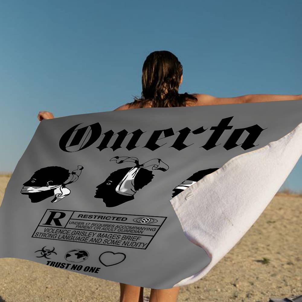 Rapper O-Omerta Microfiber Blanket Quick Drying Beach Towels Oversized Printing Super Absorbent Pool Towel Blanket W30*H60(CM)
Rapper O-Omerta Microfiber Blanket Quick Drying Beach Towels Oversized Printing Super Absorbent Pool Towel Blanket W30*H60(CM)