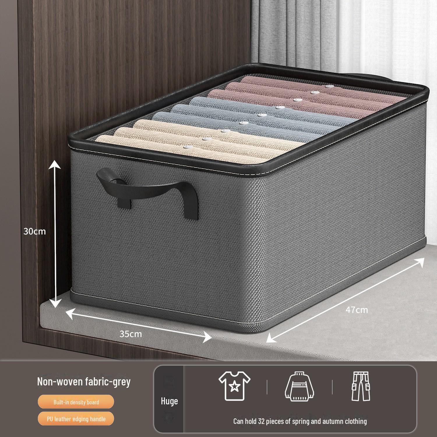Большой складной ящик для хранения одежды с крышкой и ящиками
Большой складной ящик для хранения одежды с крышкой и ящиками