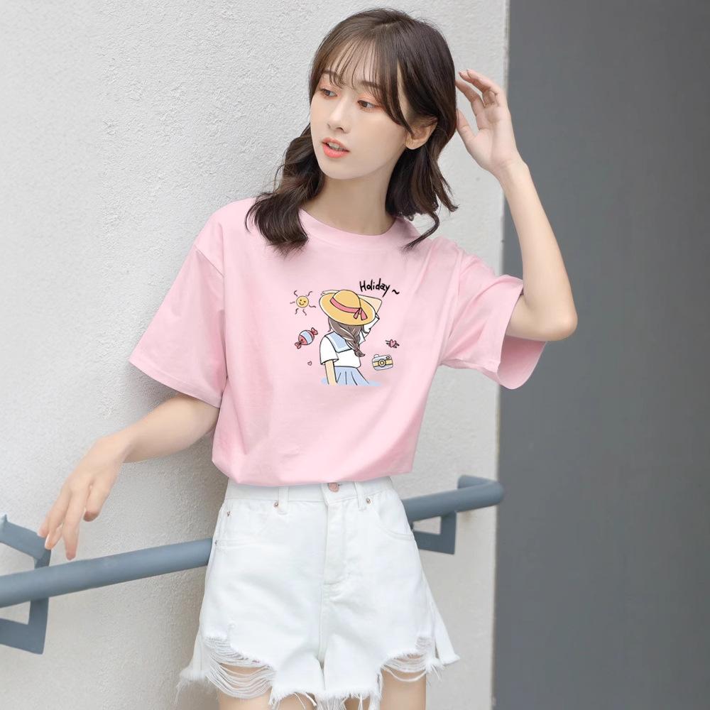 White short-sleeved t-shirt women s 2025 new women s shirt design sense simple half-sleeved cotton loose summer top S
White short-sleeved t-shirt women s 2025 new women s shirt design sense simple half-sleeved cotton loose summer top S