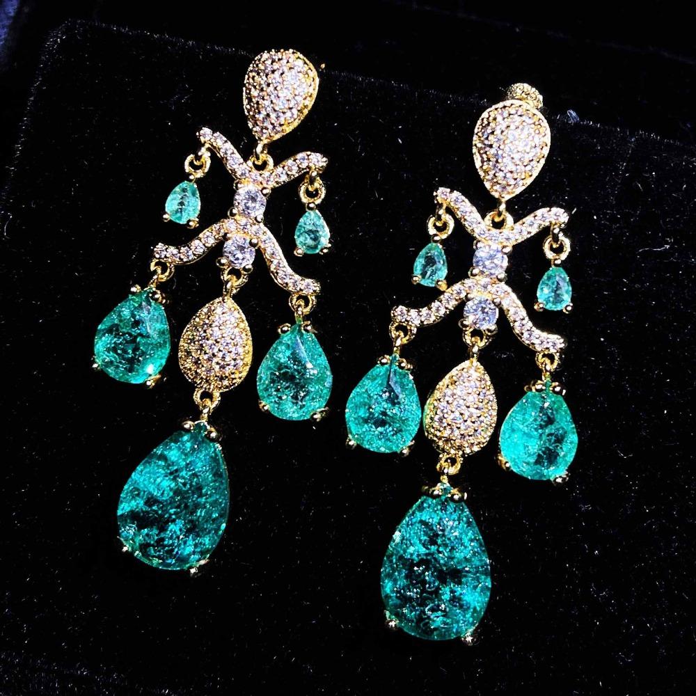 925 Silver Cracked Blue Crystal Earrings with Diamond Accents Elegant Fringe Drop Earrings for Women
925 Silver Cracked Blue Crystal Earrings with Diamond Accents Elegant Fringe Drop Earrings for Women