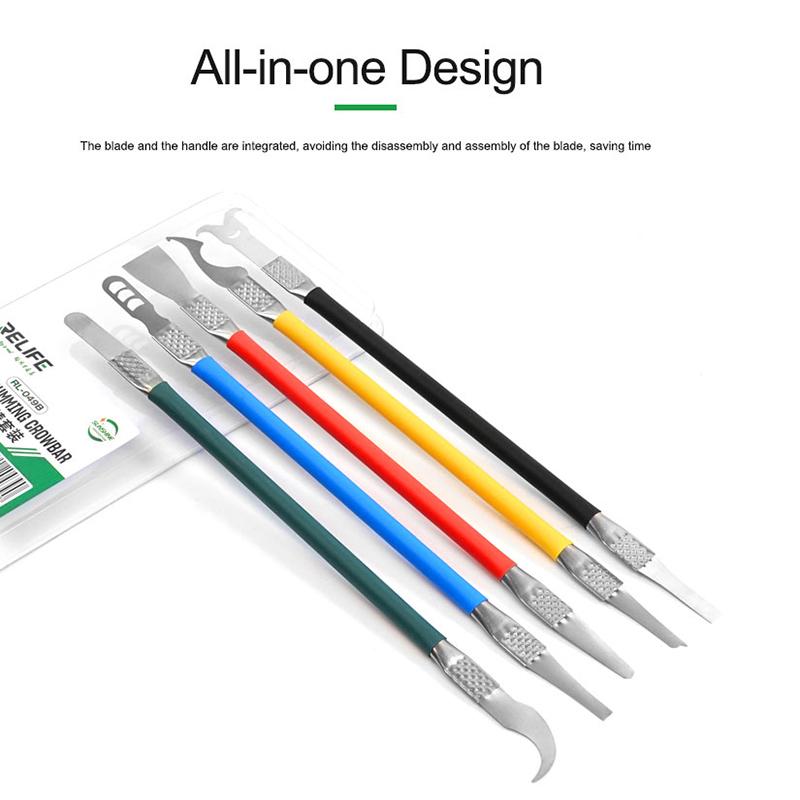 RL-049B Mobile Phone CPU Glue Remover Tools SSD Solid State Drive BGA Chip Glue Removing Crowbar Set Type A
RL-049B Mobile Phone CPU Glue Remover Tools SSD Solid State Drive BGA Chip Glue Removing Crowbar Set Type A
