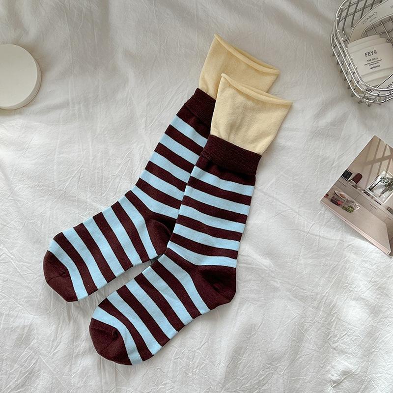 Retro Striped Socks Women Medium Tube Socks Spring And Autumn Cotton Stockings Korean Stockings Japanese Socken
Retro Striped Socks Women Medium Tube Socks Spring And Autumn Cotton Stockings Korean Stockings Japanese Socken
