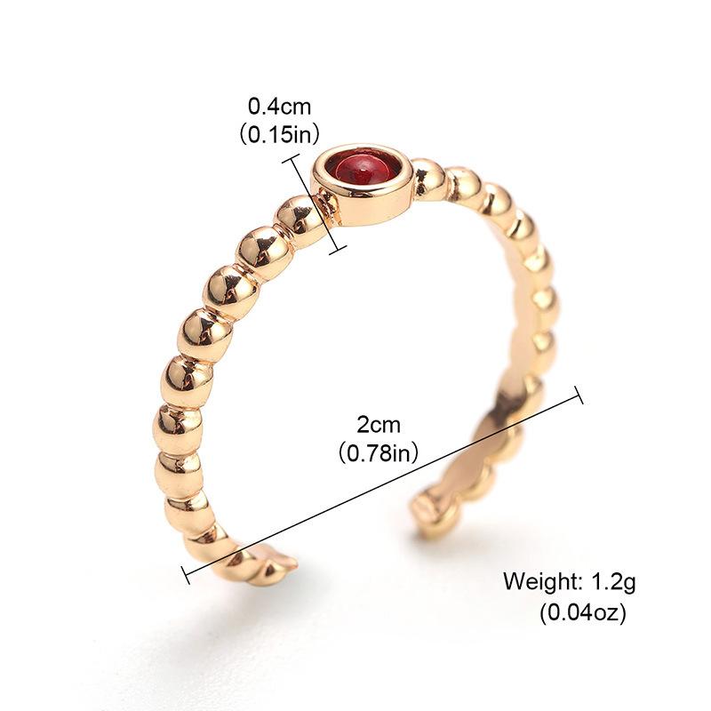 Red circle ring, female fashion jewelry style light luxury ring, open fashion niche jewelry
Red circle ring, female fashion jewelry style light luxury ring, open fashion niche jewelry